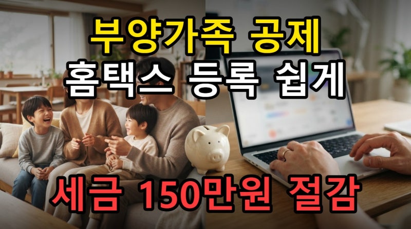 홈택스 부양가족 등록 조회 방법, 2026 연말정산 공제 기준 완벽 정리
