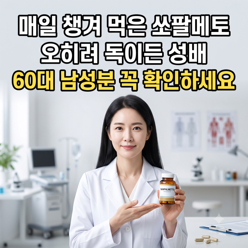 전립선비대증 영양제 셀레늄 쏘팔메토 효능 및 부작용 총정리