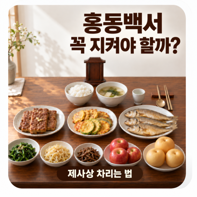 "홍동백서 꼭 지켜야 할까?" 성균관의 제안 간편한 제사상 차리는법