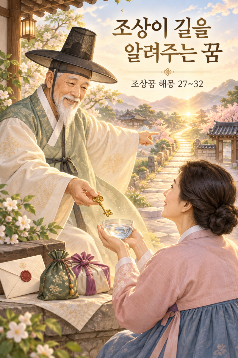 조상이 물건을 건네거나 길을 알려주었다면 무슨 뜻일까?｜조상꿈 해몽 27번~32번