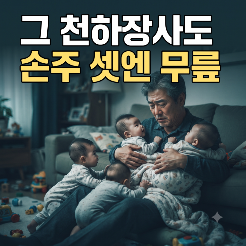 '세쌍둥이 황혼육아'...64세 이만기,축하하지만 현실은 힘들다...아들은 돈 벌러 가