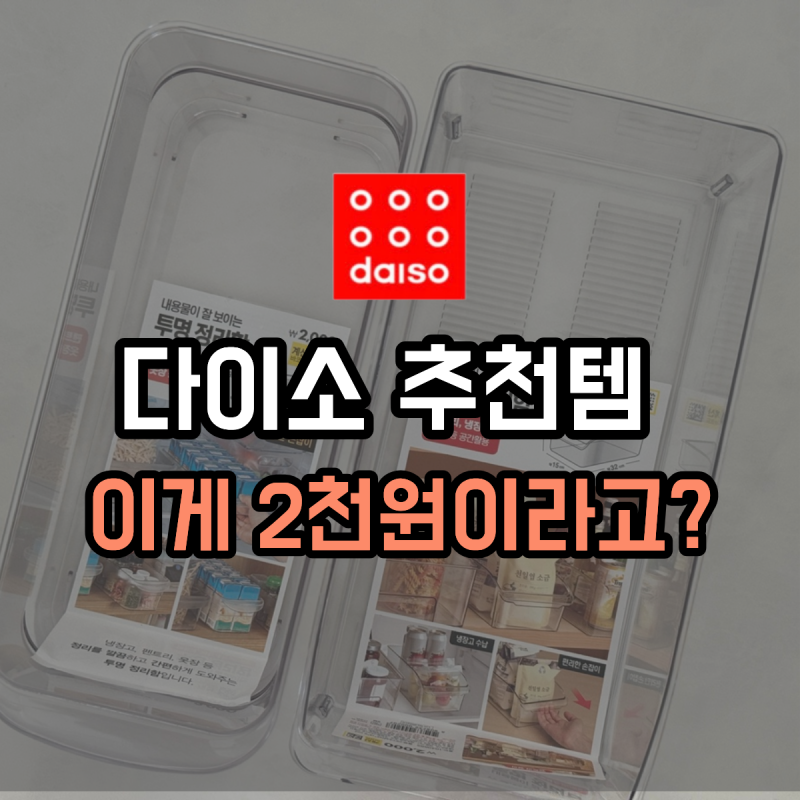 “이게 2천원이라고?” 냉장고에 넣자마자 감탄한 다이소 추천템