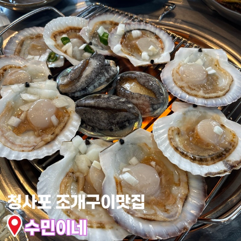 부산 청사포 조개구이 맛집 ㅣ 수민이네 ㅣ조개모듬, 노을뷰 ㅣ 부산 해운대 맛집