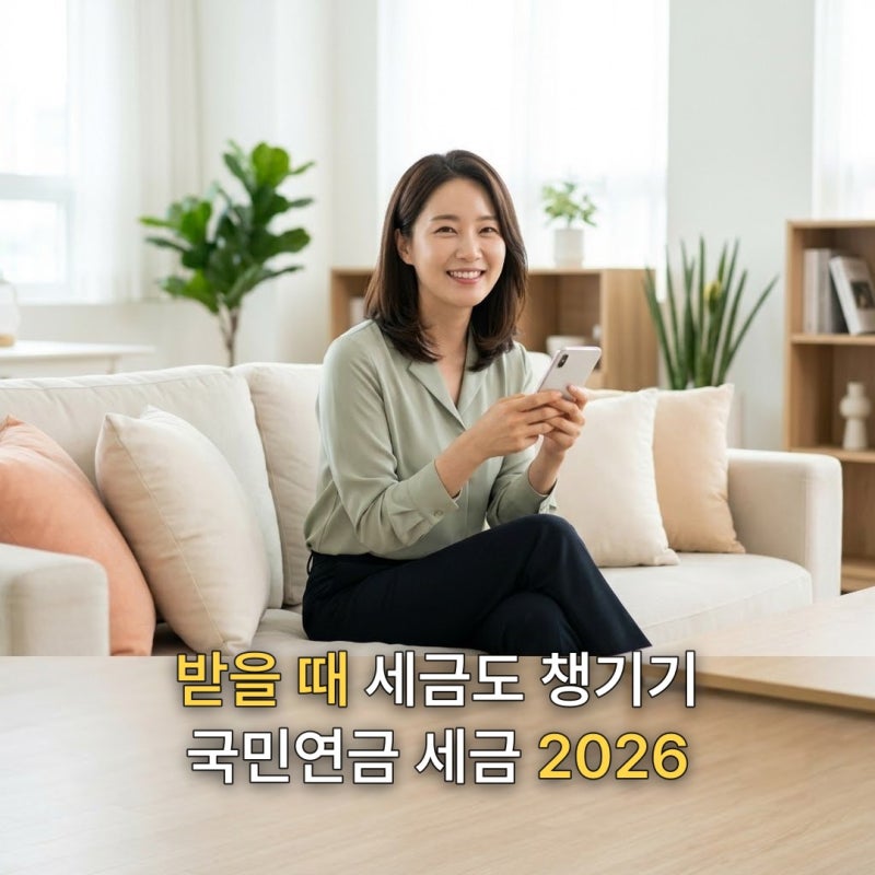 국민연금 세금 납부, 주부 연금도 낼까? 2026 확인법