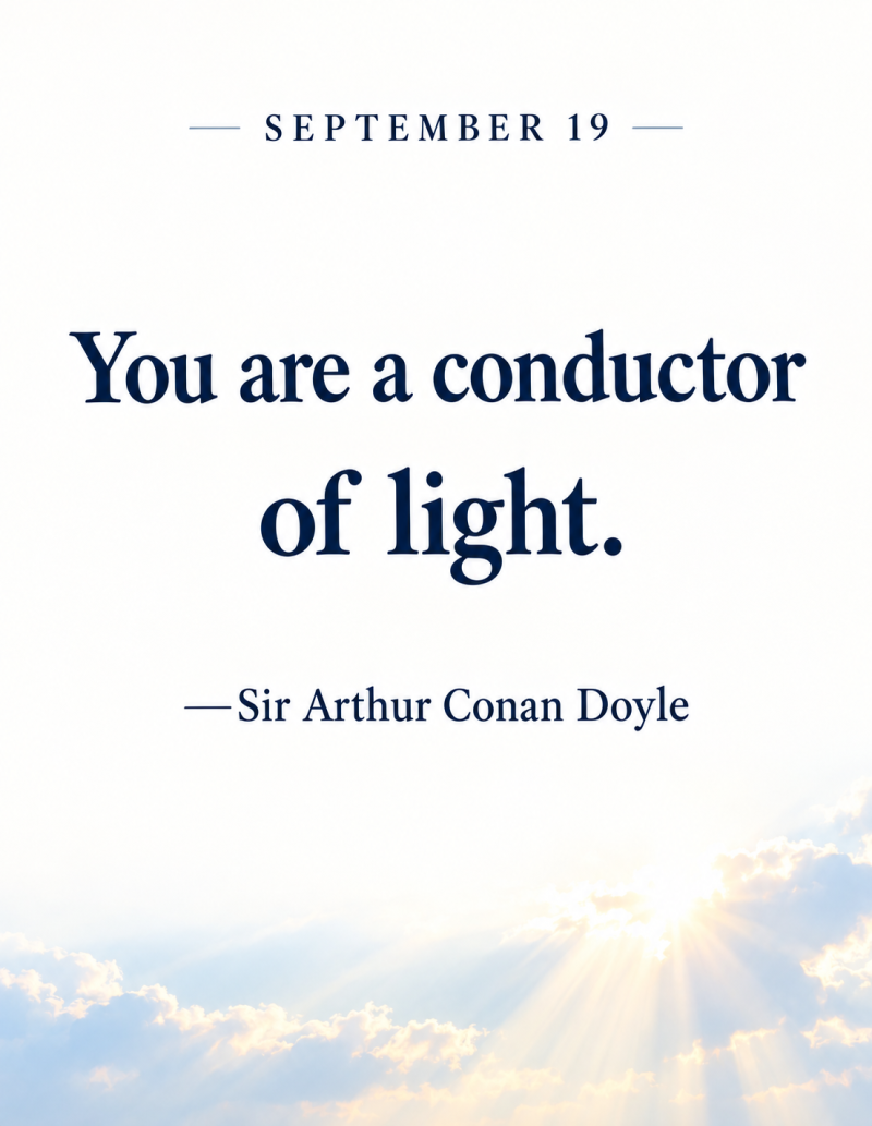 영어 명언 필사 9월 19일 conductor 뜻