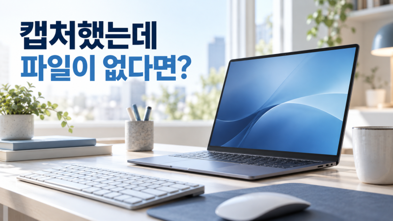 윈도우 화면 캡처 단축키｜캡처했는데 파일이 안 보이는 이유