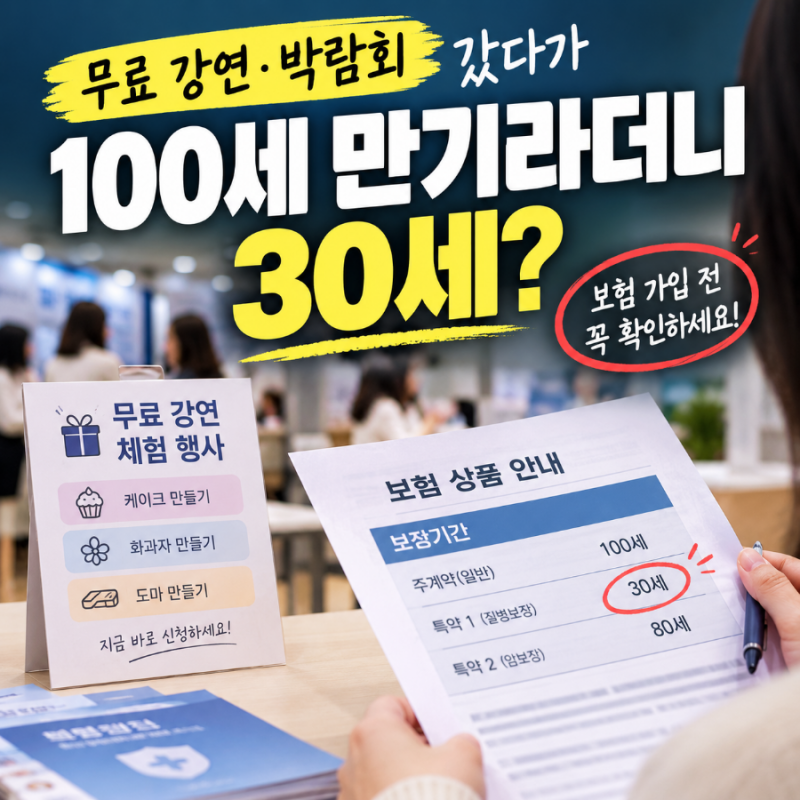 무료 강연·박람회 보험 가입 주의! 금감원이 경고한 보험영업
