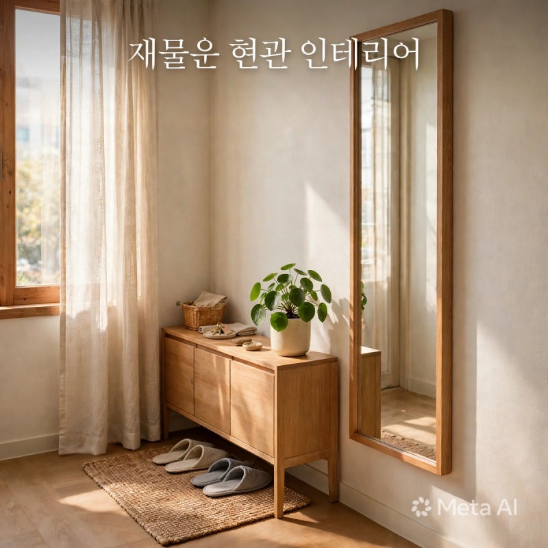 재물운 현관 인테리어 풍수로 보면 거울 자리부터 달라져요