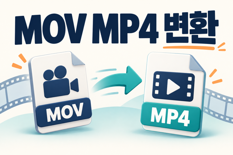 MOV MP4 변환｜MOV 동영상을 MP4로 바꾸는 방법