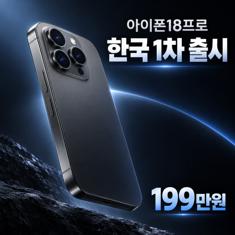 아이폰18프로 199만원부터 시작하는 출고가와 용량별 가격 차이