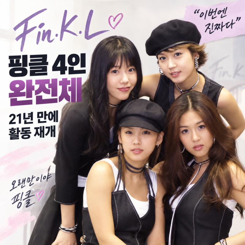 “이번엔 진짜다” 핑클 4인 완전체…21년 만에 다시 활동 시작