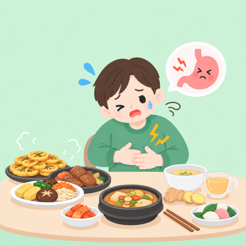 기름진 명절 음식에 속이 콱!" 소화력 높이는 손·발 지압점&급체 대처