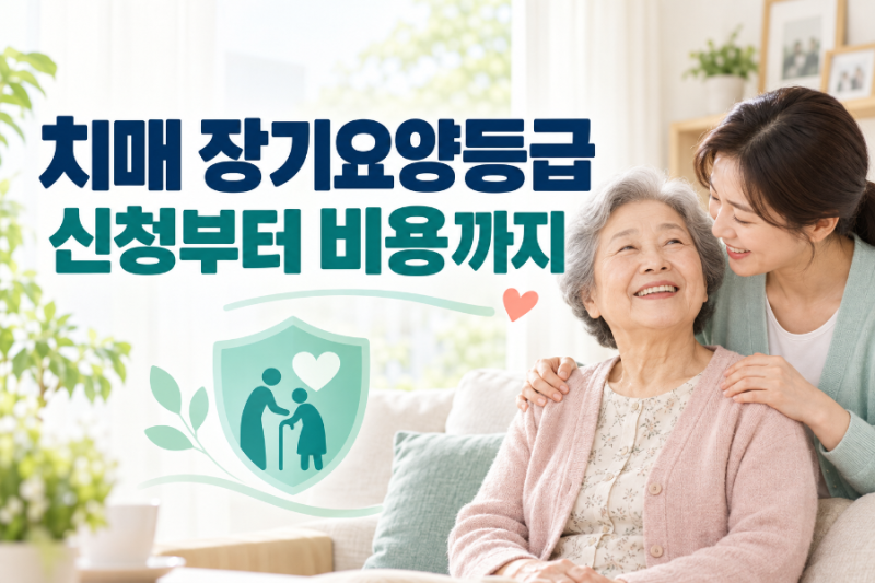 2026 치매 장기요양등급 신청방법 1~5등급 기준·방문요양·요양보호사 비용 총정리