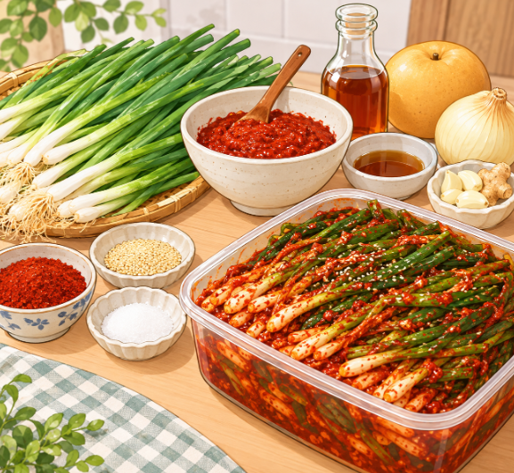 이영자 파김치 레시피｜꽃게액젓으로 감칠맛 살린 파김치 담그는법