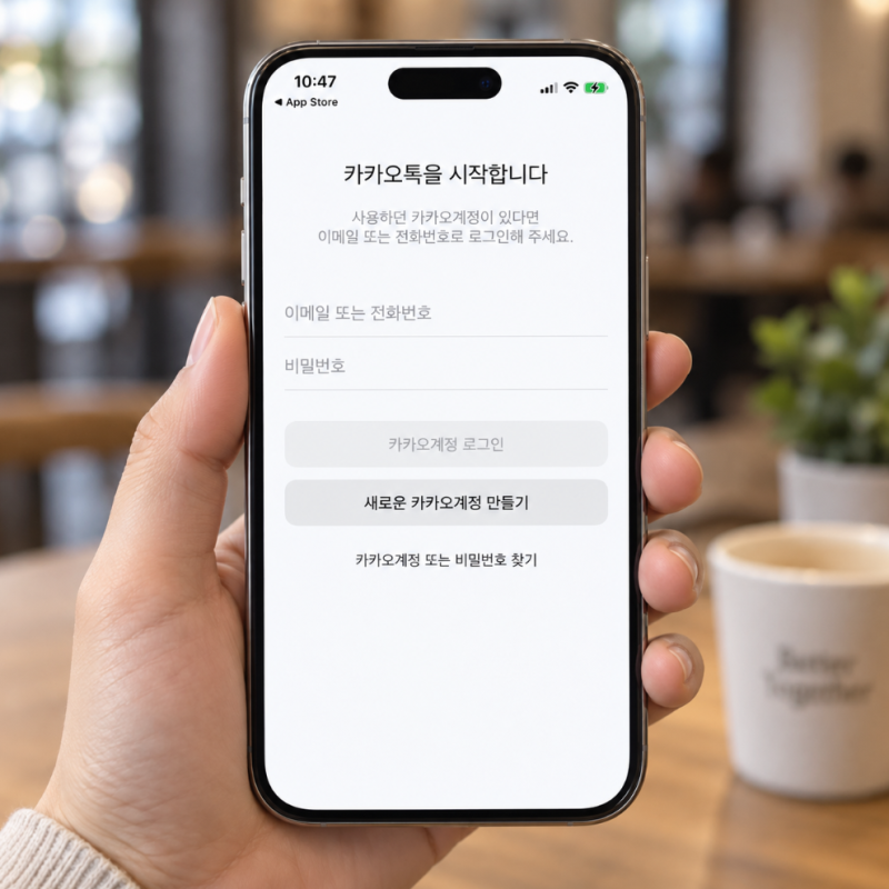아이폰 카톡 로그아웃 방법 카카오톡 대화내용 백업 복원