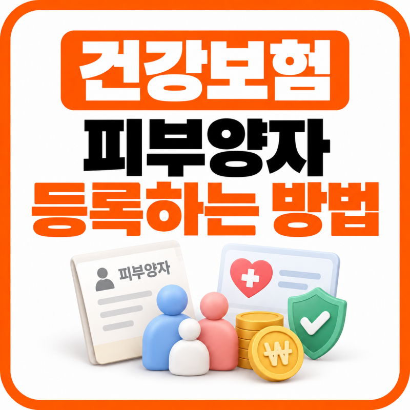 건강보험 피부양자 등록하는 방법 온라인 신청 조건 서류 정리