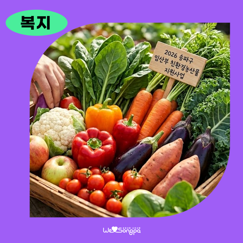 2026 송파구 임산부 친환경농산물 지원 사업