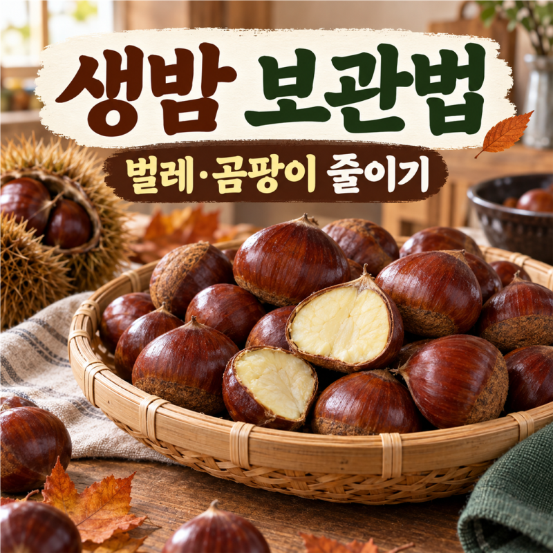 생밤 보관법｜벌레·곰팡이 줄이는 냉장·냉동 준비