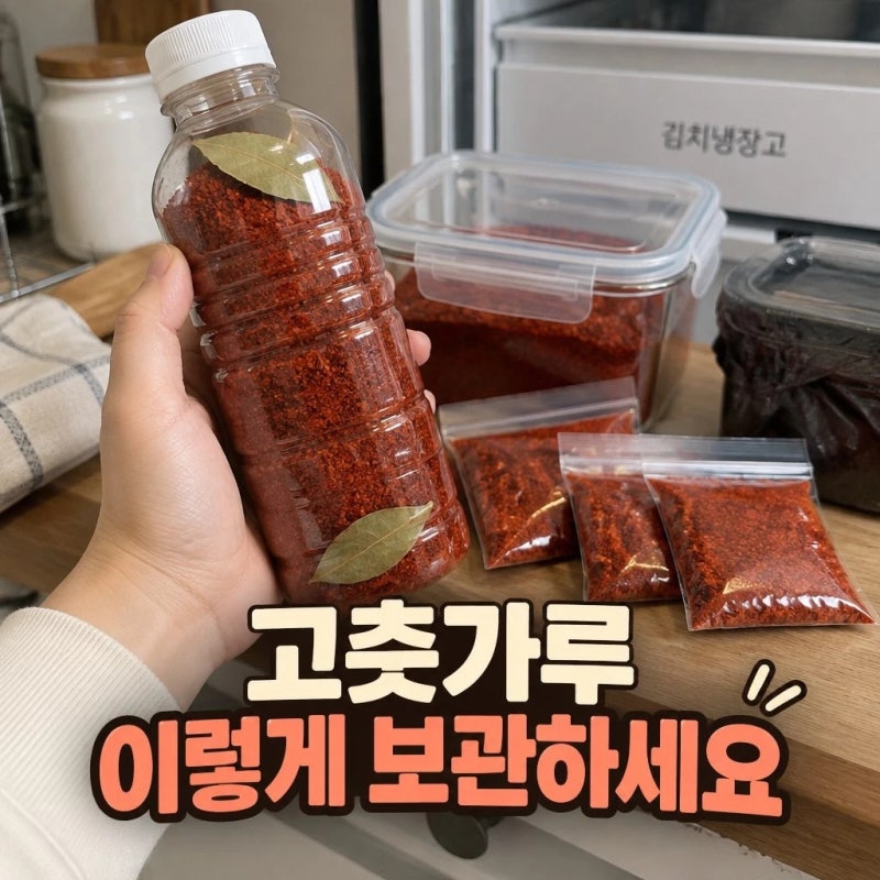 고춧가루, 이렇게 보관하면 풍미가 오래 갑니다