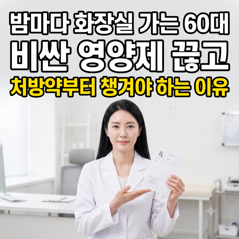 밤에 소변 마려울 때 먹는 전립선비대증 약 영양제 궁합