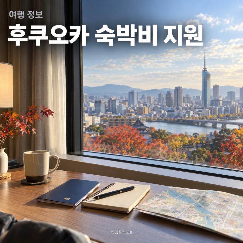 후쿠오카 숙박비 지원, 예약은 9월 24일 낮 12시부터예요
