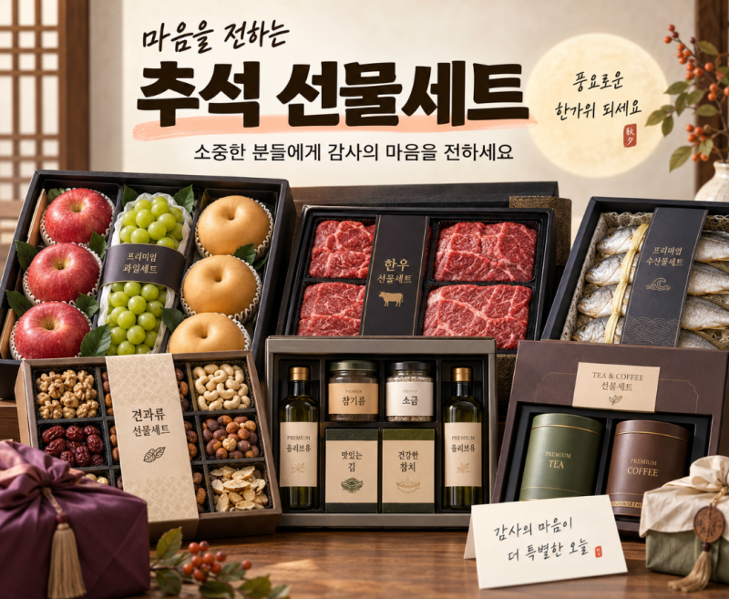 추석 선물세트 추천｜가격대별 부모님 추석선물·지인·직장인 명절 선물 정리
