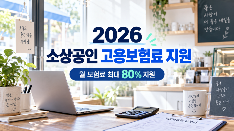 2026 소상공인 고용보험료 지원, 매달 얼마나 줄어들까? 직접 계산해보니