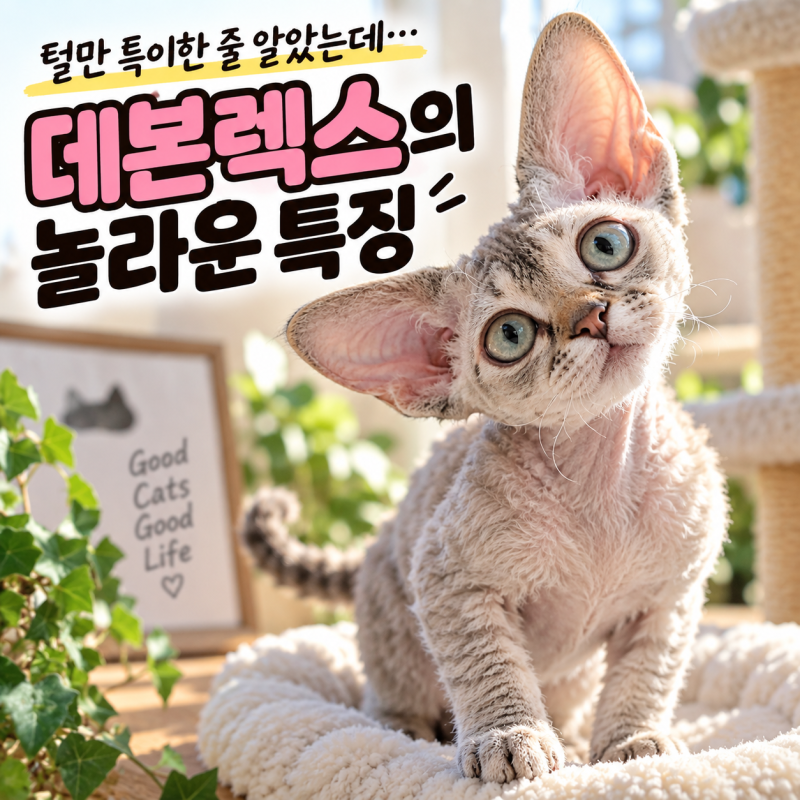 털 빠짐보다 더 신기한 고양이 데본렉스의 8가지 특징