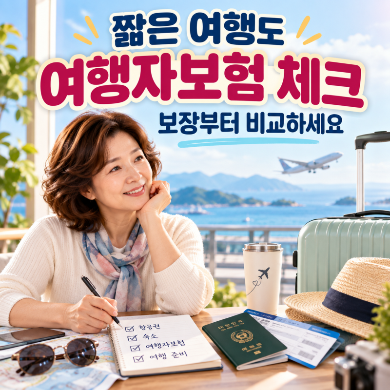 단기 여행자보험 추천｜국내·해외여행 전 꼭 확인할 보장과 가입 체크리스트