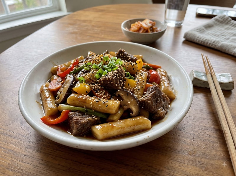 추석 남은 갈비찜 활용 수칙... 10분 만에 완성하는 백종원 궁중떡볶이 레시피