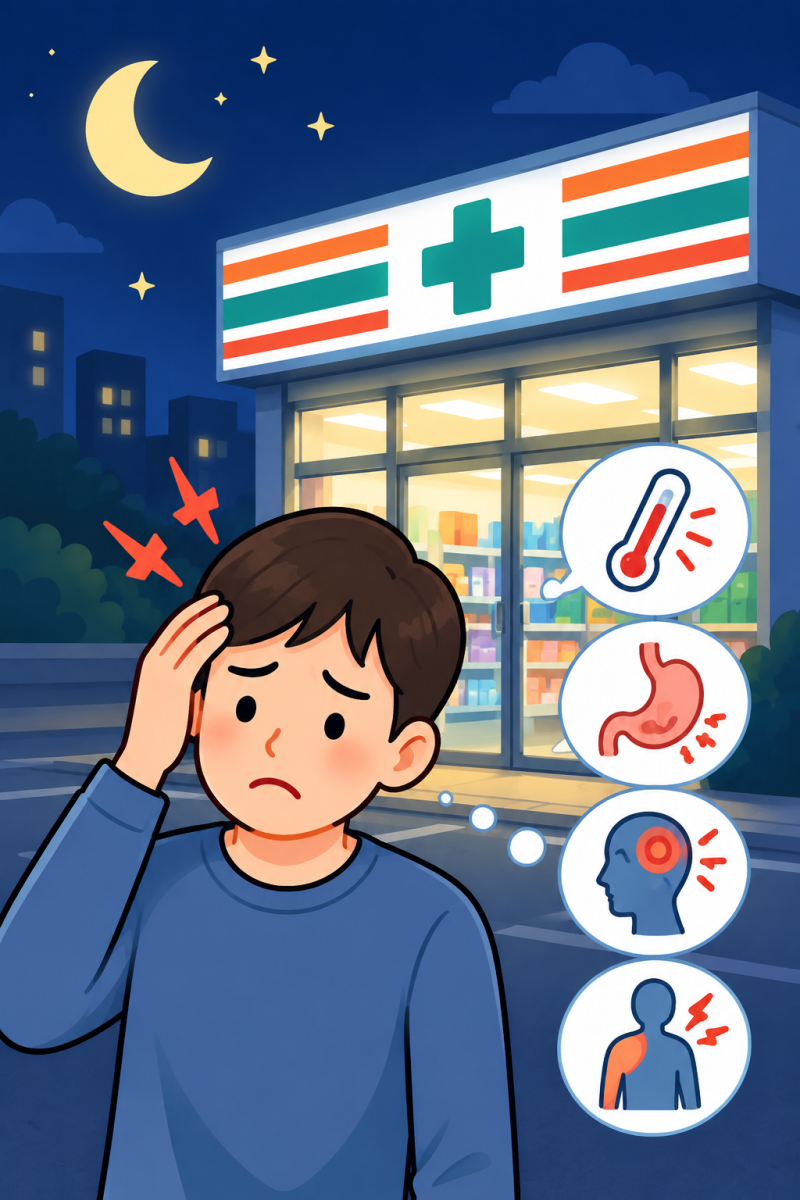 편의점 상비약 종류 총정리 - 타이레놀, 감기약, 소화제, 약국에서 살 약까지