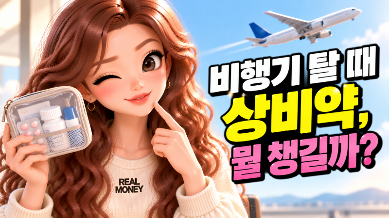 해외여행 가방에 꼭 넣으세요, 비행기 탈 때 필요한 상비약