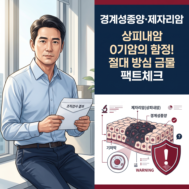 경계성종양 제자리암 상피내암 방심하면 안 되는 진짜 이유