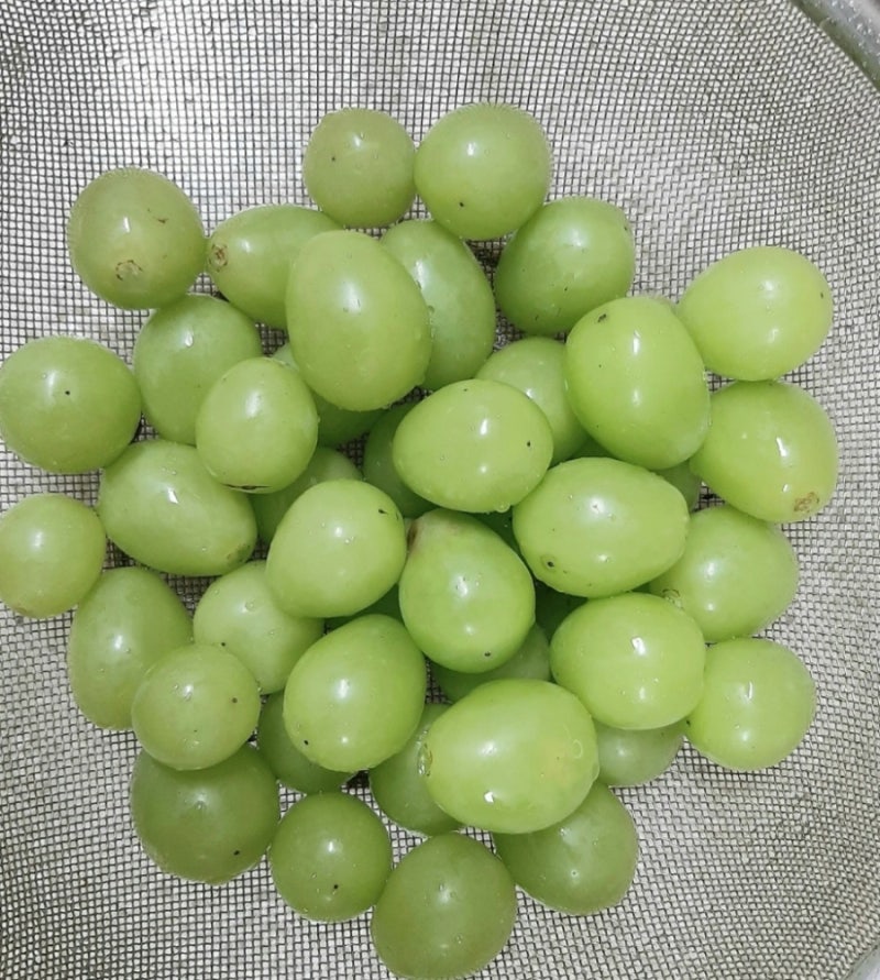 재래시장에서 사 온 탐스러운 샤인머스켓! 3단계 밀가루 세척법부터 더 맛있게 먹는 팁 & 생....