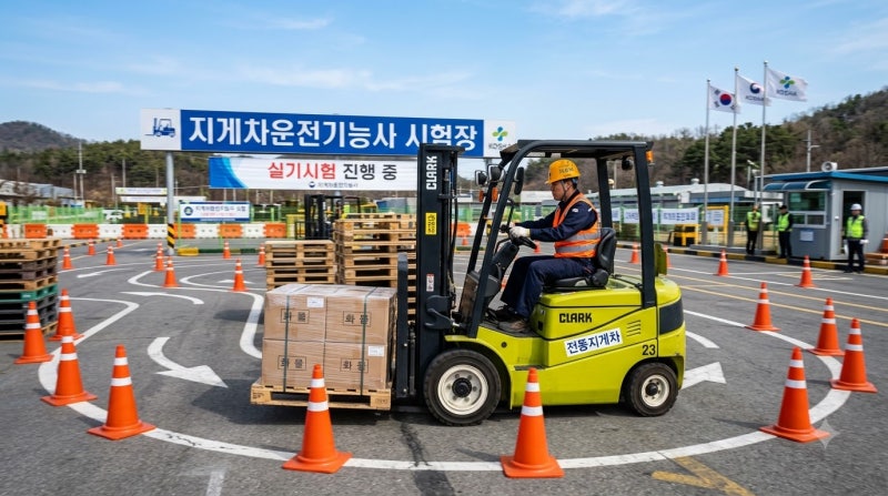 지게차운전기능사 실기 코스 공식 완벽정리! 2026년 감점 기준까지 총정리