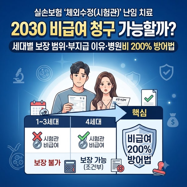 실손보험 '체외수정(시험관)' 난임 치료, 2030 비급여 청구 가능할까? 세대별 보장 범위·부지....