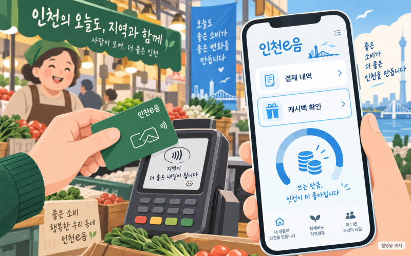 인천e음 캐시백 10%, 서울사랑상품권과 다른 점은?