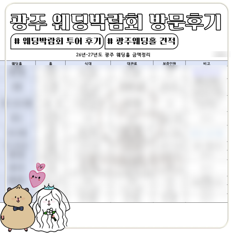 광주 웨딩박람회 방문후기 ｜입장 하면 플래너 계약하고 나오는 매직 (스드메, 플래너비교,....