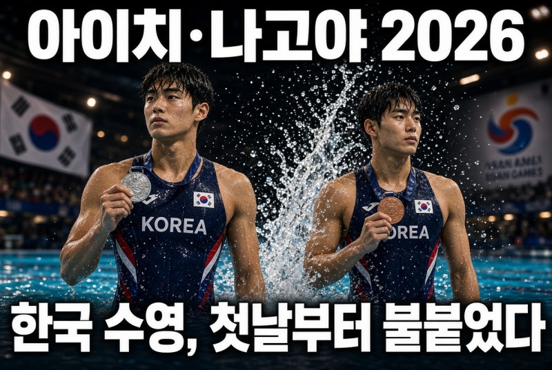 아이치·나고야 2026 아시안게임 한국 수영, 첫날부터 불붙었습니다