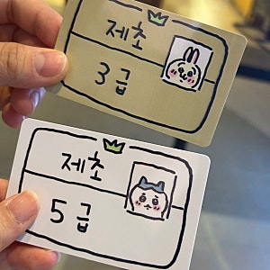 용산 아이파크몰 먼작귀 치이카와 제초자격증 발급받기