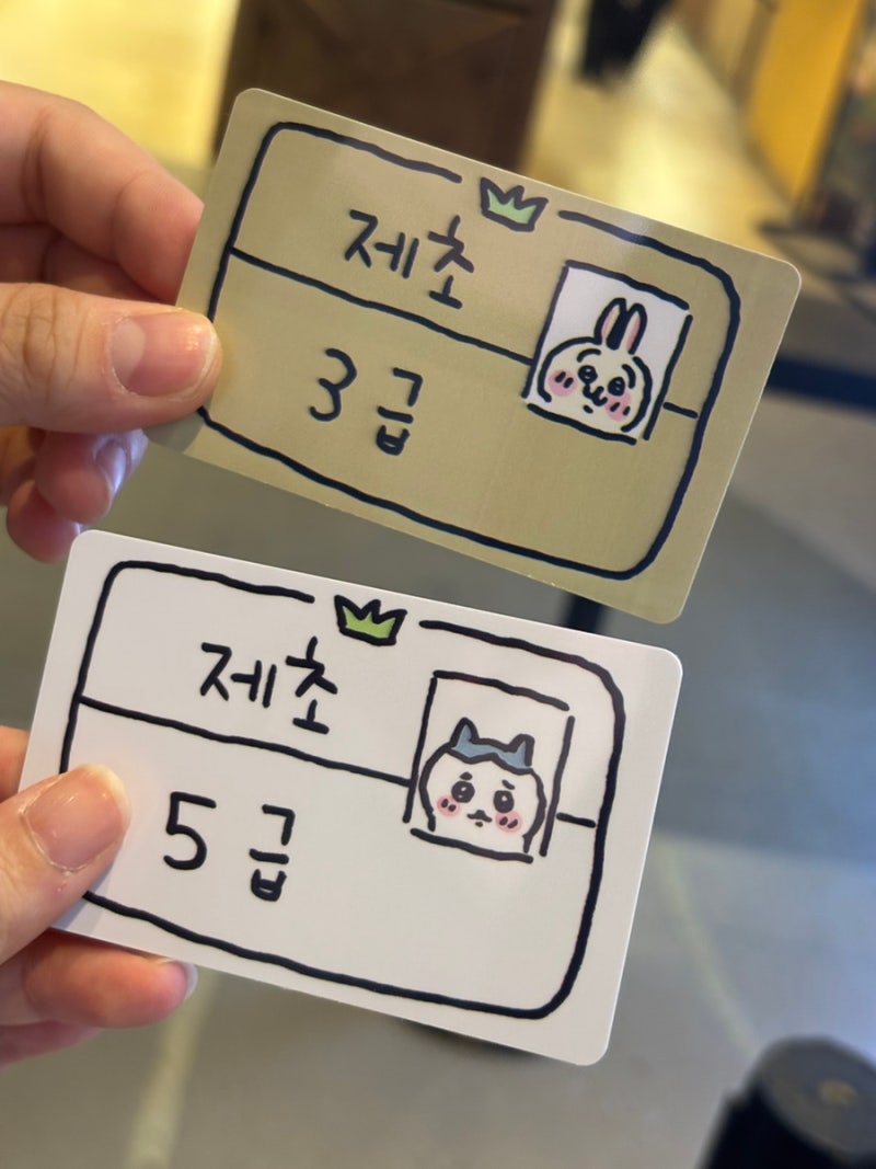 용산 아이파크몰 먼작귀 치이카와 제초자격증 발급받기