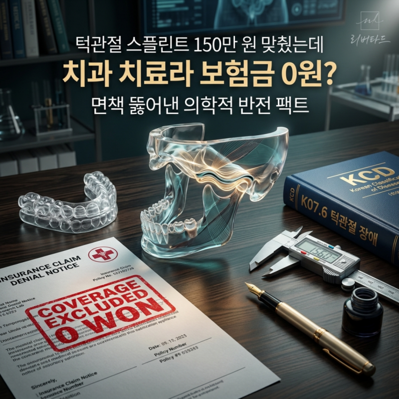 턱관절 장애 스플린트(구강내장치) 150만 원, 치과 치료라고 무조건 거절당하지 않는 의학적 ....