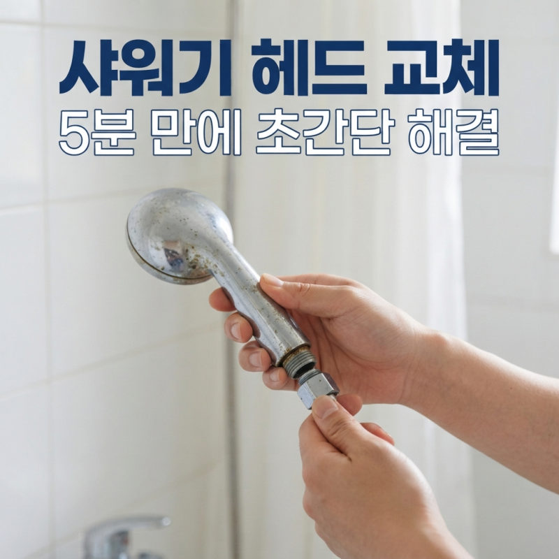 샤워기 헤드 교체하는 방법｜초보자도 5분이면 직접 할 수 있어요