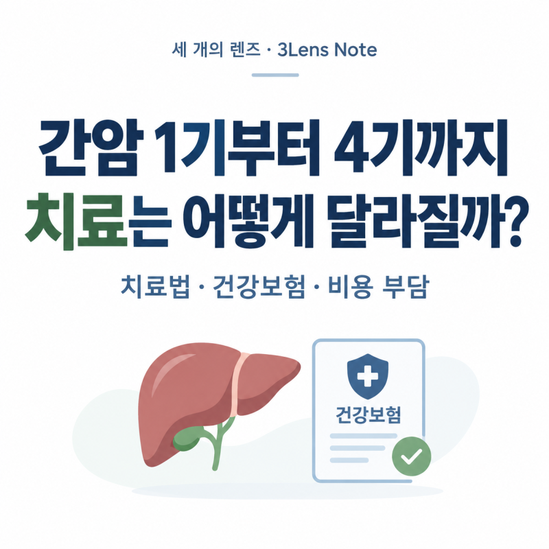 간암 1기·2기·3기·4기 치료는 어떻게 달라질까? 건강보험 급여와 비용 부담까지