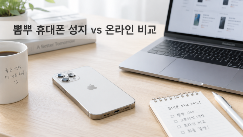 뽐뿌 휴대폰 성지와 온라인 비교사이트, 어떤 차이가 있을까요?