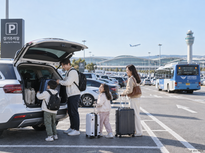 인천공항 예약주차장 못 잡았는데 차 가져가도 될까?｜장기주차는 별도 하루 9천원