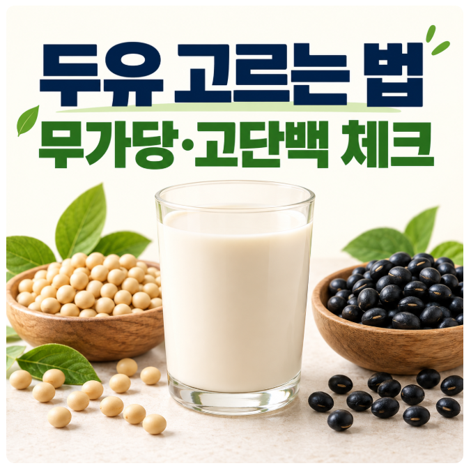 두유 고르는 법, 무가당·검은콩·고단백보다 먼저 볼 4가지