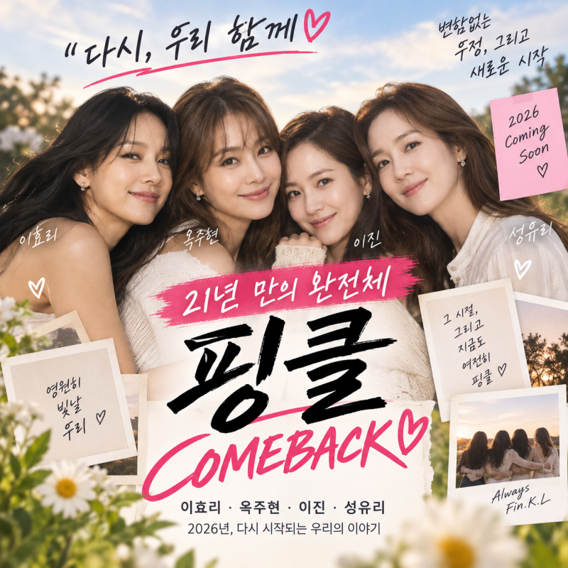 옥주현 핑클 컴백 하루 전 남긴 한마디 이효리·이진·성유리 21년 만에 뭉친다