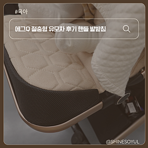 에그Q 절충형 유모차 후기 엄마 아빠 키에 맞춘 핸들 높이와 발받침
