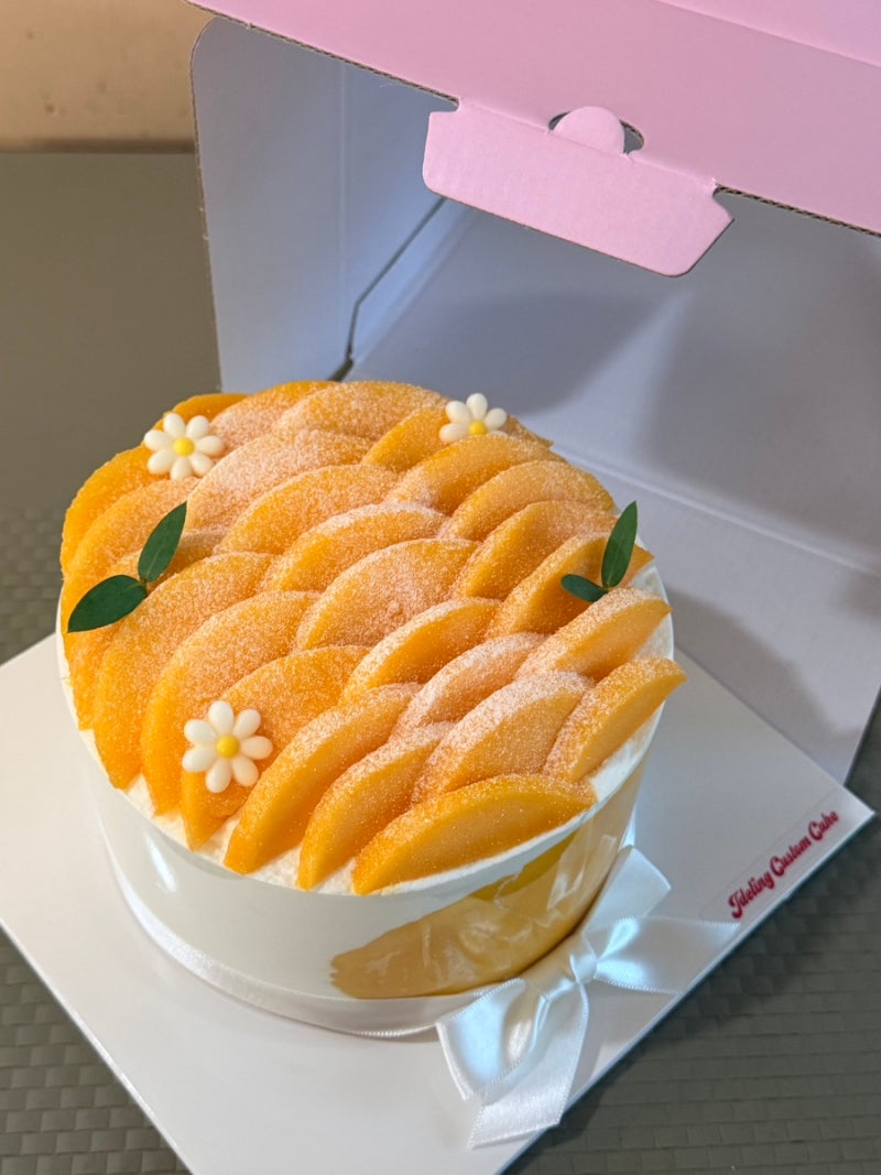 인천송도수제케이크 동물성 생크림 망고케이크 제이델링